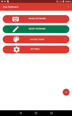 Zulu Keyboard android App screenshot 1