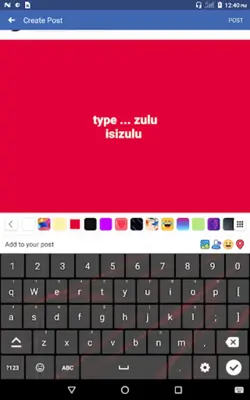 Zulu Keyboard android App screenshot 3