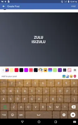 Zulu Keyboard android App screenshot 4